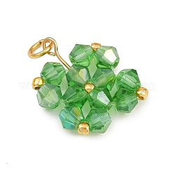 5 шт. подвески из прозрачных стеклянных бусин 5 цветов&nbsp;PALLOY-JF04465-01