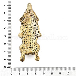 Латунные фигурки щенков корги&nbsp;DJEW-Z008-01AB