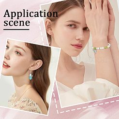 400 шт. латунные акриловые бусины-разделители со стразами&nbsp;RB-SP0001-09A