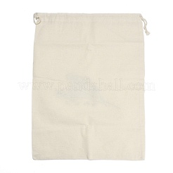 Pochettes en tissu de coton à motif de blé&nbsp;ABAG-A012-01C