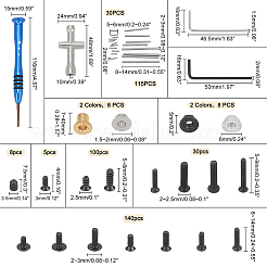 Eisen mit legierung rc schrauben bolzenmuttern set m2 m2.5 m3 schrauben befestigungssatz&nbsp;TOOL-WH0130-69