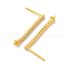 925 серебряная серьга-гвоздик с микропаве и прозрачным кубическим цирконием.&nbsp;STER-Q192-26G