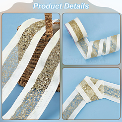 10 ярд полиэфирных атласных лент горячего тиснения SRIB-WH0011-169C