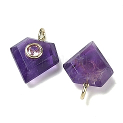 Граненые подвески из натуральных смешанных камней&nbsp;G-F819-03G