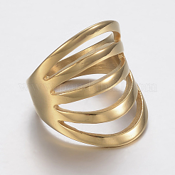 Ионное покрытие (ip) 304 нержавеющая сталь широкие кольца для пальцев&nbsp;RJEW-H125-47G-18mm