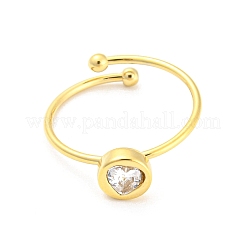 Кольцо-манжета в форме сердца из нержавеющей стали 304 RJEW-C062-02G