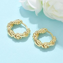 Латунные серьги обруча EJEW-Q015-03G-02