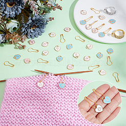 Herz mit zwölf Sternbildern DIY Maschenmarkierer-Sets&nbsp;DIY-ME0001-02