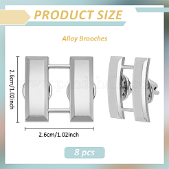 4 пара брошей из сплава&nbsp;JEWB-BC0001-13S