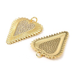 Покрытие стойки латунь микропаве прозрачные подвески из кубического циркония&nbsp;KK-M253-03G