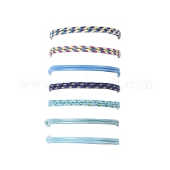 14шт. набор браслетов из хлопкового шнура 7 цветов для мужчин и женщин&nbsp;BJEW-FS00025-02