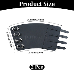 Регулируемые браслеты из искусственной кожи с пряжками из сплава&nbsp;AJEW-WH20070-151A