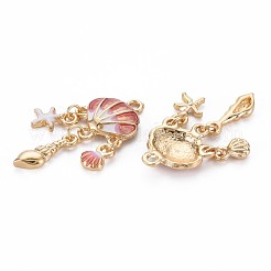 Подвески из эмали и сплава&nbsp;ENAM-S126-118C-NR