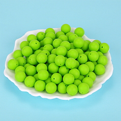Perles focales rondes en silicone&nbsp;SI-JX0046A-05