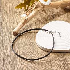 Сделать колье из кожаного шнура своими руками NJEW-JN03822