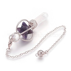 Natürlicher Amethyst Wünschelrutenpendel&nbsp;KK-F756-06A