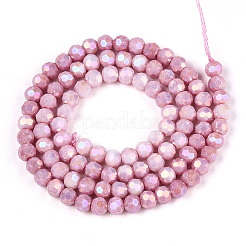 Brins de perles de verre électrolytiques anti-ternissement&nbsp;LS-EGLA-T021-4mm-15-02