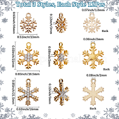 36шт 3 стиля подвески из сплава со стразами&nbsp;FIND-SC0020-07