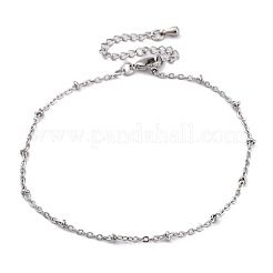 Латунные спутниковые цепи браслеты для женщин&nbsp;BJEW-G735-19P