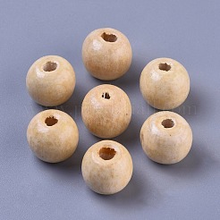 Perle di legno naturale tinte&nbsp;WOOD-Q006-16mm-04-LF