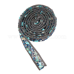 Отделка стразами из смолы Hotfix и бисером&nbsp;DIY-WH0188-14