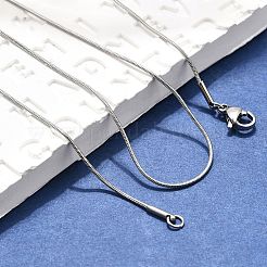 Модные мужские ожерелья-змейки из нержавеющей стали 304&nbsp;LS-NJEW-M065-A-01