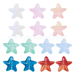 28шт 7 цвета стеклянные бусины GLAA-TA0003-34