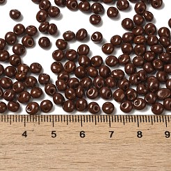 6/0 perles de rocaille en verre avec peinture à cuisson opaque&nbsp;X1-SEED-M012-02A-14