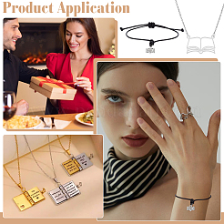 5-teiliges Set aus Halsketten und Armbändern aus Messing und Eisen&nbsp;SJEW-PH00009