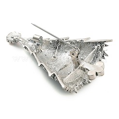 Рождественская тема сплава красочные броши со стразами&nbsp;JEWB-S022-02D-P