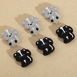 16 шт. 2 цвета сканк пищевые экологически чистые силиконовые бусины&nbsp;SIL-CA0003-03