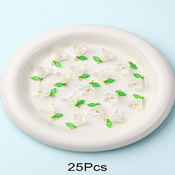 50шт прозрачные акриловые подвески PALLOY-FS00038-03