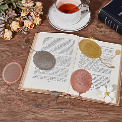 6 шт. 3-х цветные латунные закладки AJEW-PH0012-51