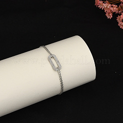 Латунные кабельные цепи браслеты&nbsp;FU3607-2