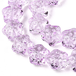 Прозрачные стеклянные бусины нити&nbsp;GLAA-T023-12F