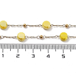 Ионное покрытие (ip) 304 нержавеющая сталь цепочка из бисера ручной работы&nbsp;CHS-K019-03G-04