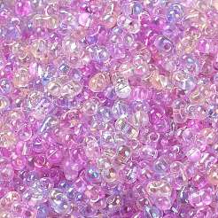 Стеклянный бисер с цветным покрытием ab&nbsp;SEED-L011-06B-01