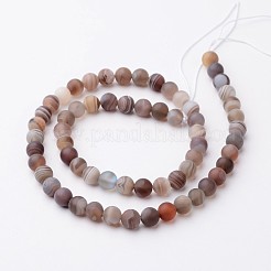 Природные Ботсвана агат бусинка пряди G-J376-09F-6mm