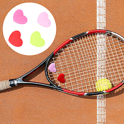 8шт 4-х цветный силиконовый амортизатор для теннисной ракетки&nbsp;AJEW-CN0005-01