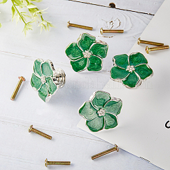 4 шт. ручки для ящиков из сплава со стразами AJEW-GF0007-43