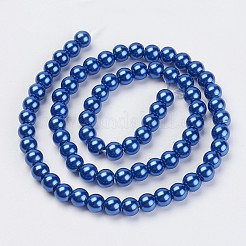 Fili di perle di vetro ecologico&nbsp;HY-A008-8mm-RB087