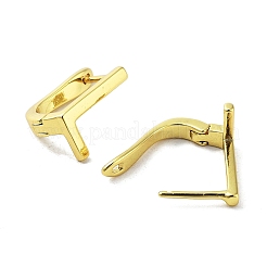 Aretes con letras de latón para mujer&nbsp;EJEW-A038-01L-G