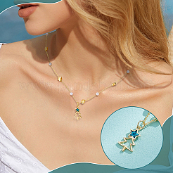 1 шт. 925 подвески из стерлингового серебра с темно-бирюзовым стеклом&nbsp;STER-BC0003-79G