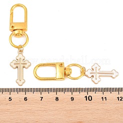 10 pz 2 colori croce in lega smaltata decorazioni pendenti&nbsp;HJEW-JM03678