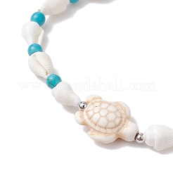 2 Stück 2 Stile Muschelperlenarmbänder&nbsp;BJEW-TA00586-02