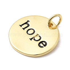 Латунь эмаль подвески&nbsp;KK-P338-18G-02