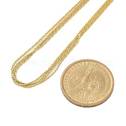 Многорядные ожерелья из нержавеющей стали 304 с цепочкой Boston Link для женщин NJEW-C084-02G