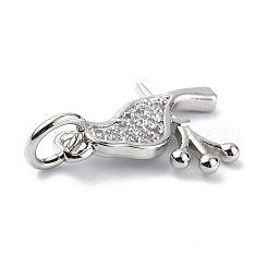 Латунные микро проложить кубического циркония подвески ZIRC-F131-14P