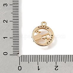 Ciondoli in ottone zirconi chiari micro pavé&nbsp;CU-K001-02F-G