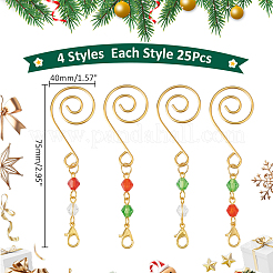 100 шт. 4 стиля&nbsp;HJEW-WR00029